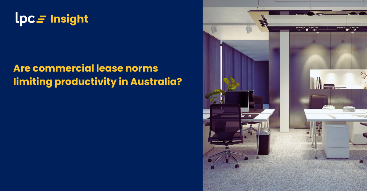 Are commercial lease norms limiting productivity in Australia?