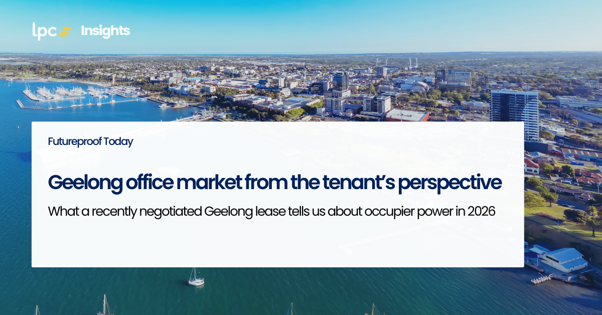 Geelong office market from the tenant’s perspective